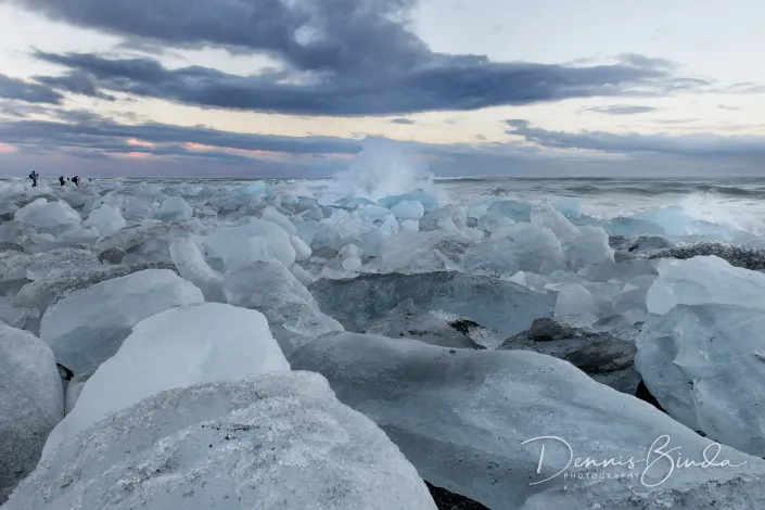 Ice Cubes At Jokulsarlon Beach