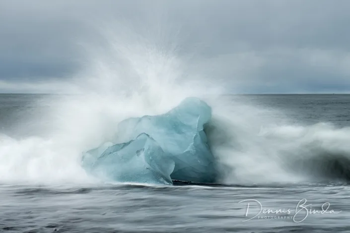 Jokulsarlon Beach Glacier Ice